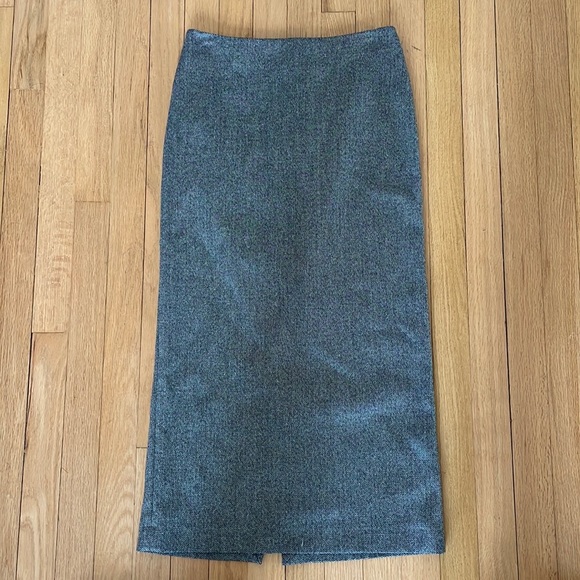 Zara Tweed Midi Skirt
